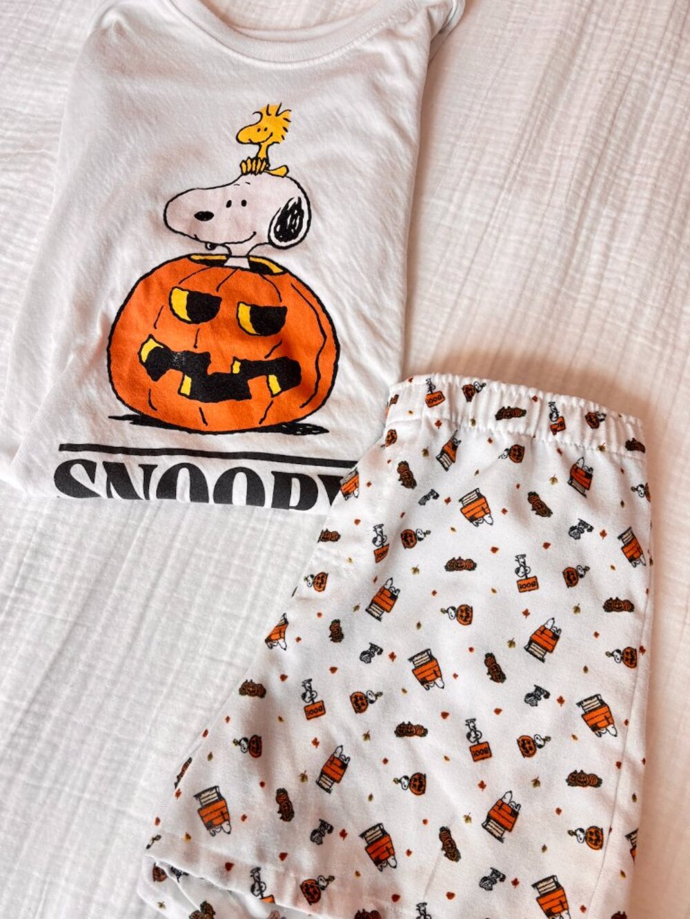 Girls Peanuts Snoopy Halloween Pajama Set